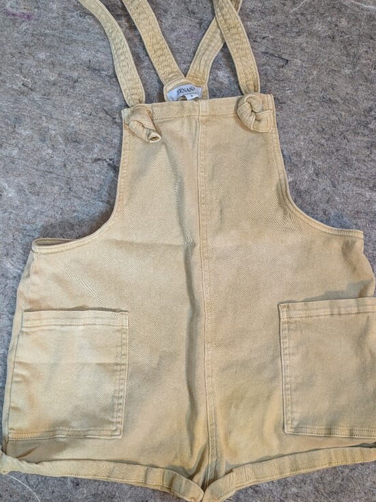 Zenana Outfitters Pants - Zenana Outfitters Mustard Yellow Overalls Top with Knotted Straps